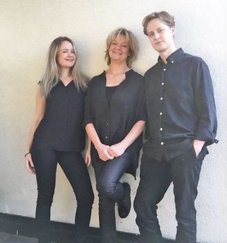 Olivia, Gunnel och Filip Lundberg